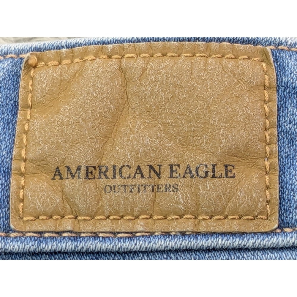 American Eagle Womens 00 Super Stretch X Hi-Rise Distressed Jegging Skinny Jeans - Picture 12 of 13